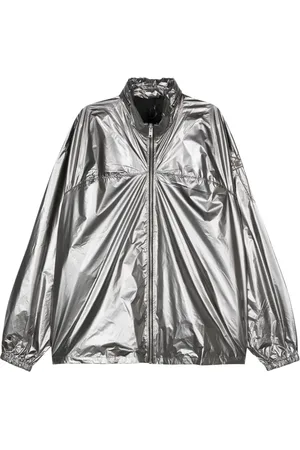 Rick Owens Metallic-sheen windbreaker jacket