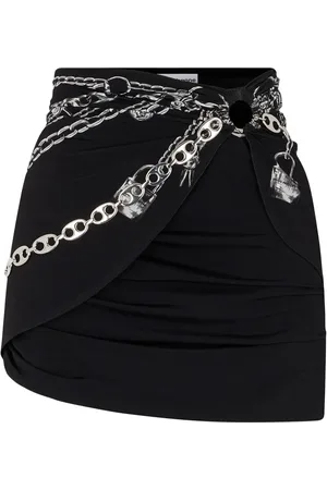 Paco rabanne Chain-print mini skirt