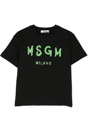 Msgm Logo-print cotton T-shirt