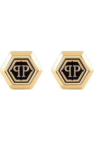 Philipp Plein Hexagon-PP cufflinks