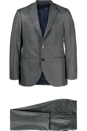 D4.0 Pinstripe-pattern single-breasted blazer