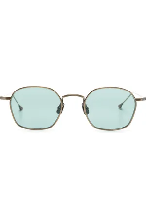 PETER & MAY WALK Logo-engraved round-frame sunglasses
