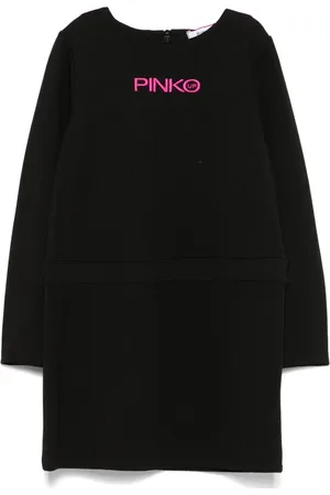 Pinko Embroidered-logo dress