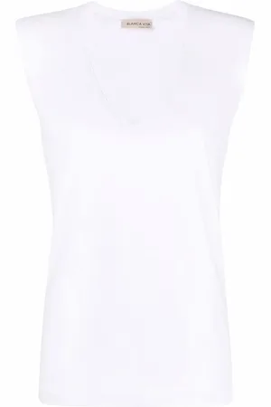 BLANCA Sleeveless V-neck top