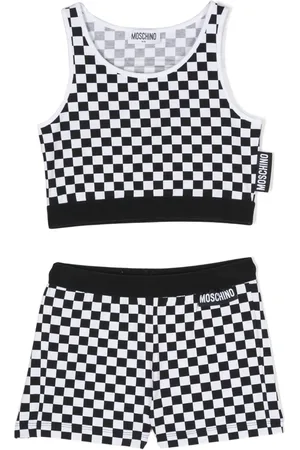 Moschino Check-pattern tracksuit set