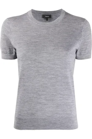 THEORY Short sleeve knitted top