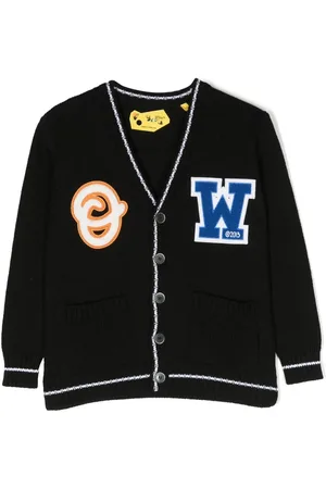 OFF-WHITE OW patch-detail knitted cardigan