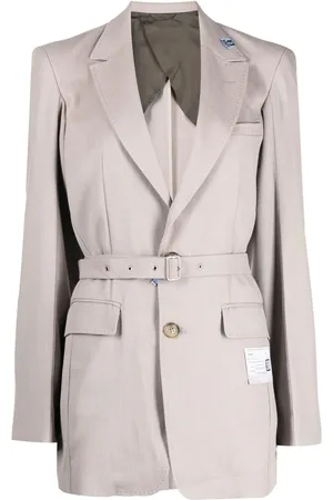 Maison Mihara Yasuhiro Belted button-up blazer