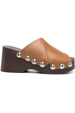 Ganni Stud-detail open toe sandals