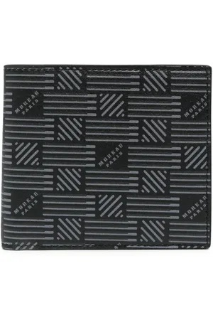 MOREAU Logo-print bi-fold leather wallet