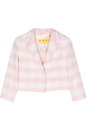 OFF-WHITE Logo-print gingham-check blazer
