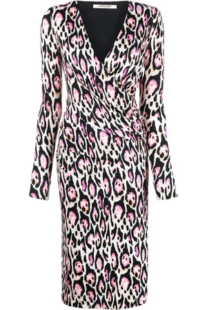 Roberto Cavalli Leopard print wrap dress