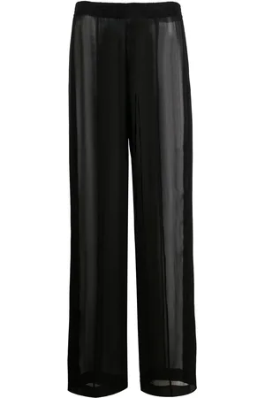 Saint Laurent Silk straight-leg trousers