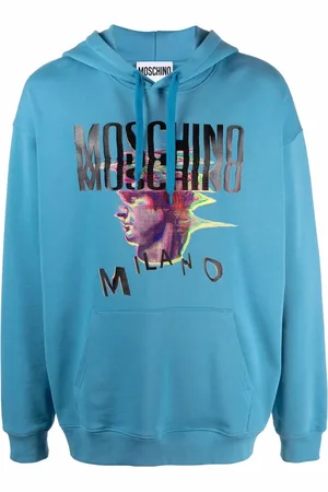 Moschino Graphic-print relaxed logo hoodie