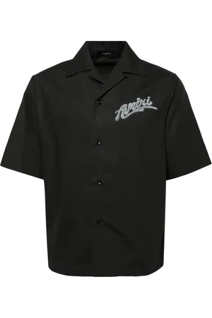 AMIRI Logo print cotton short sleeves shirt