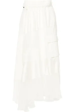 SACAI Asymmetric panelled skirt