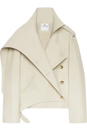 Courrèges Short oblique trench coat
