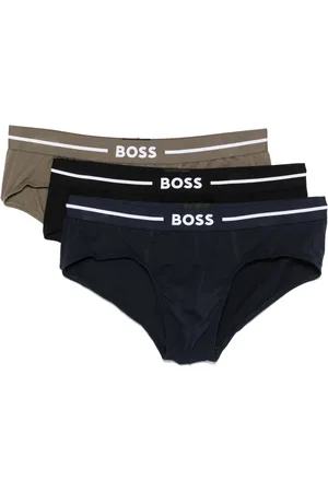 HUGO BOSS Logo-waistband briefs (pack of three)