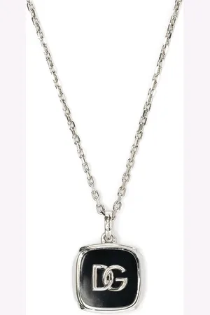 Dolce & Gabbana Logo-plaque chain-link necklace