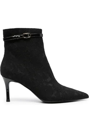 Twin-Set 70mm floral-lace ankle boots