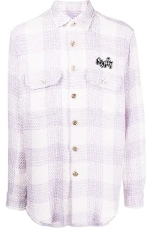 COOL T.M Oversized tweed check shirt