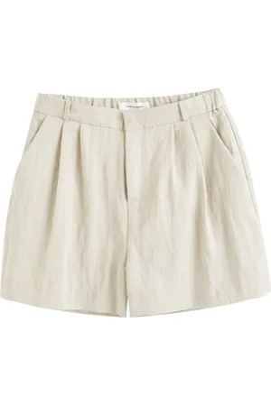 Chinti & Parker Pleat-detail cotton shorts