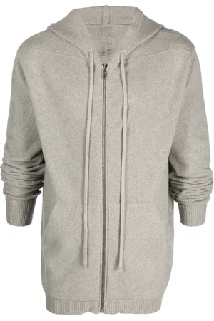 Rick Owens Zip-up drawstring hoodie