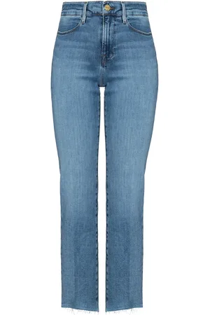 Frame Cropped straight leg jeans