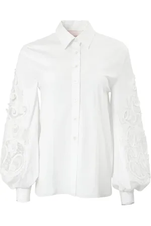 Carolina Herrera Guipure-lace cotton shirt