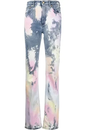 Roberto Cavalli Bleached bootcut jeans