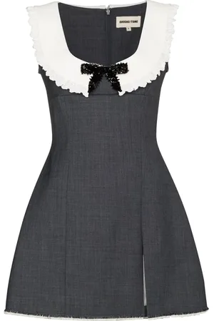 Shushu/Tong Bow-detail sleeveless dress