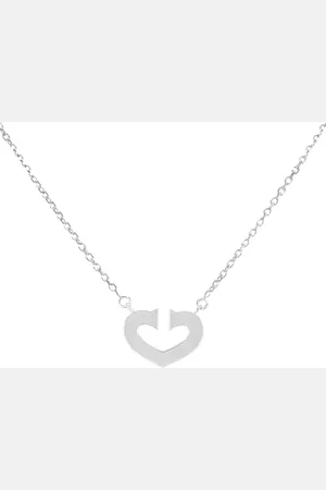 Cartier 18kt white gold C de necklace