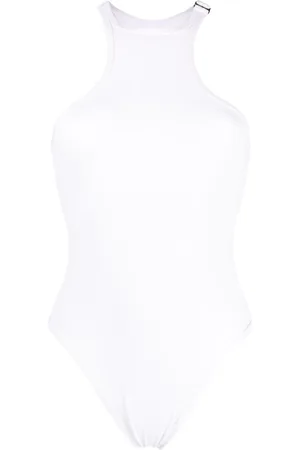 The Attico Racerback ribbed swimsuit
