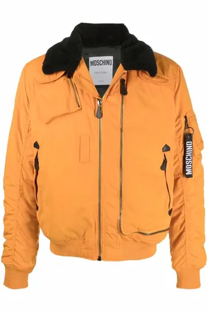Moschino Logo-keyring bomber jacket