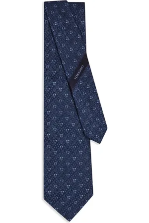 Salvatore Ferragamo Gancini jacquard tie