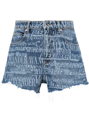 Alexander Wang Bite logo-print denim shorts
