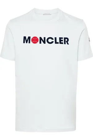 Moncler Logo-flocked cotton T-shirt