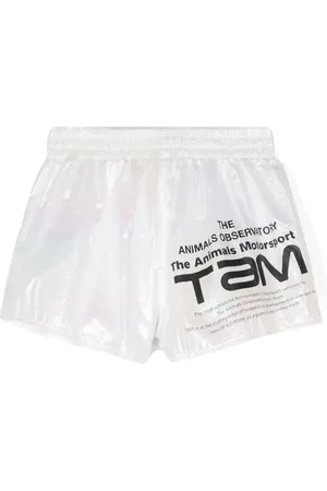 The Animals Observatory Logo-print shorts