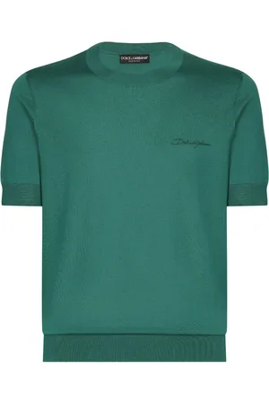 Dolce & Gabbana Logo-embroidered silk sweater