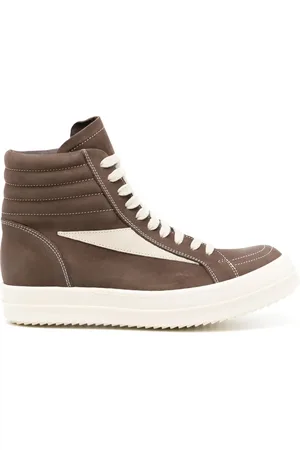 Rick Owens High-top leather sneakers