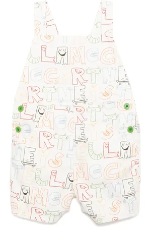 Stella McCartney Lettering-print dungarees