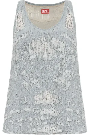 Diesel De-Dalby distressed tank top