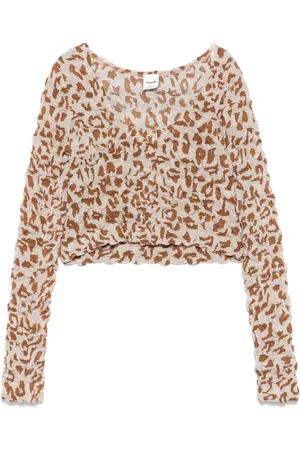 Nanushka Graphic-print cropped top