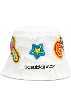 Casablanca Logo-embroidered bucket hat
