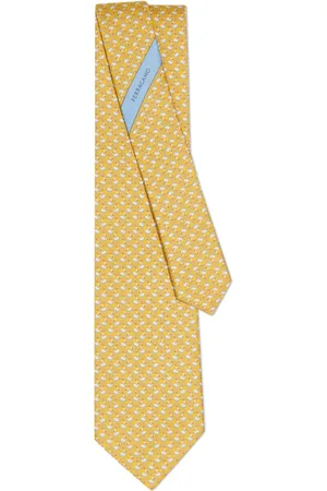 Salvatore Ferragamo Swan-print silk tie