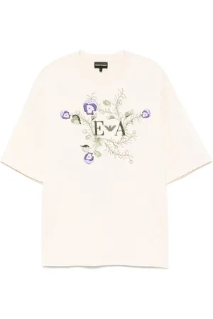 Emporio Armani Logo-embroidered T-shirt