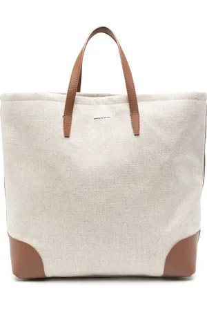 Kiton Logo-lettering tote bag