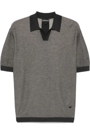 Emporio Armani Patterned-jacquard T-shirt