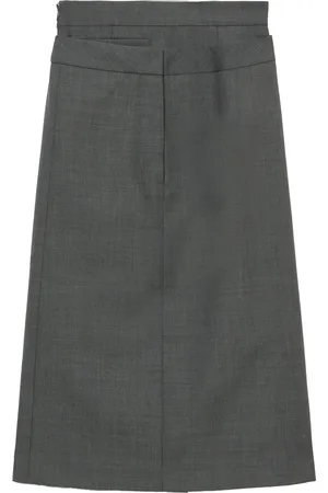 Shushu/Tong Layered-details midi skirt