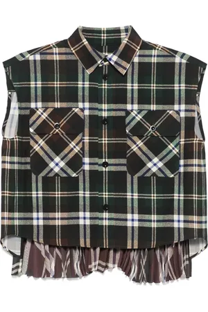 SACAI Checked shirt